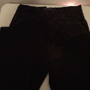 Gloria Vanderbilt Dark Brown Fine Wale Corduroy